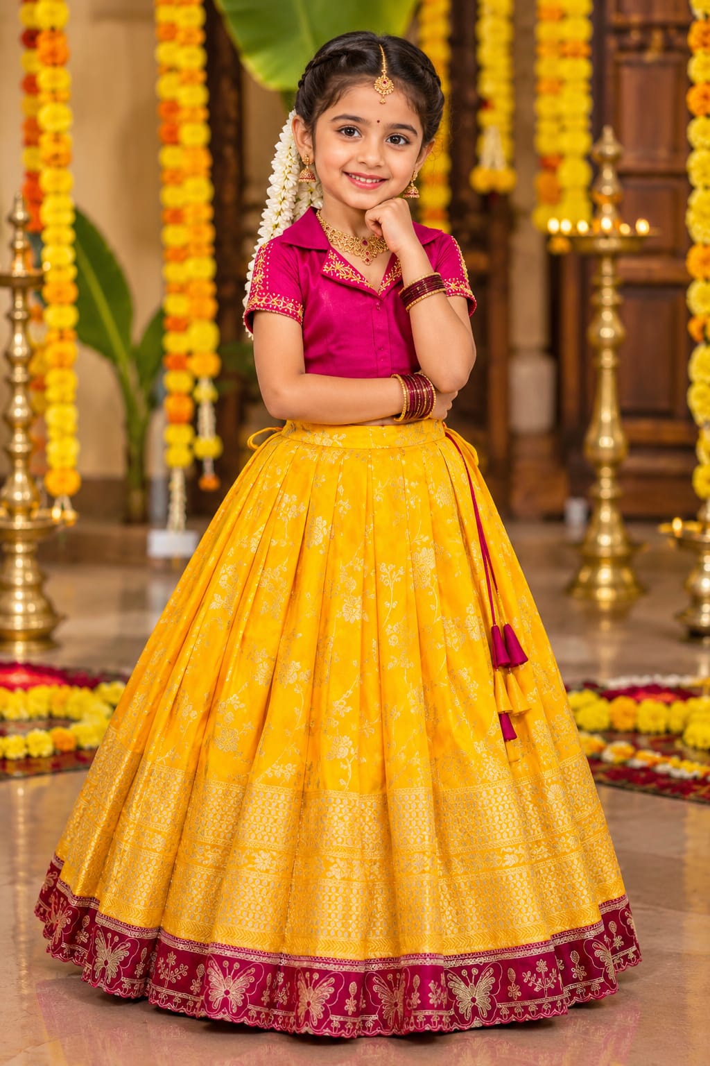 Kids lehenga