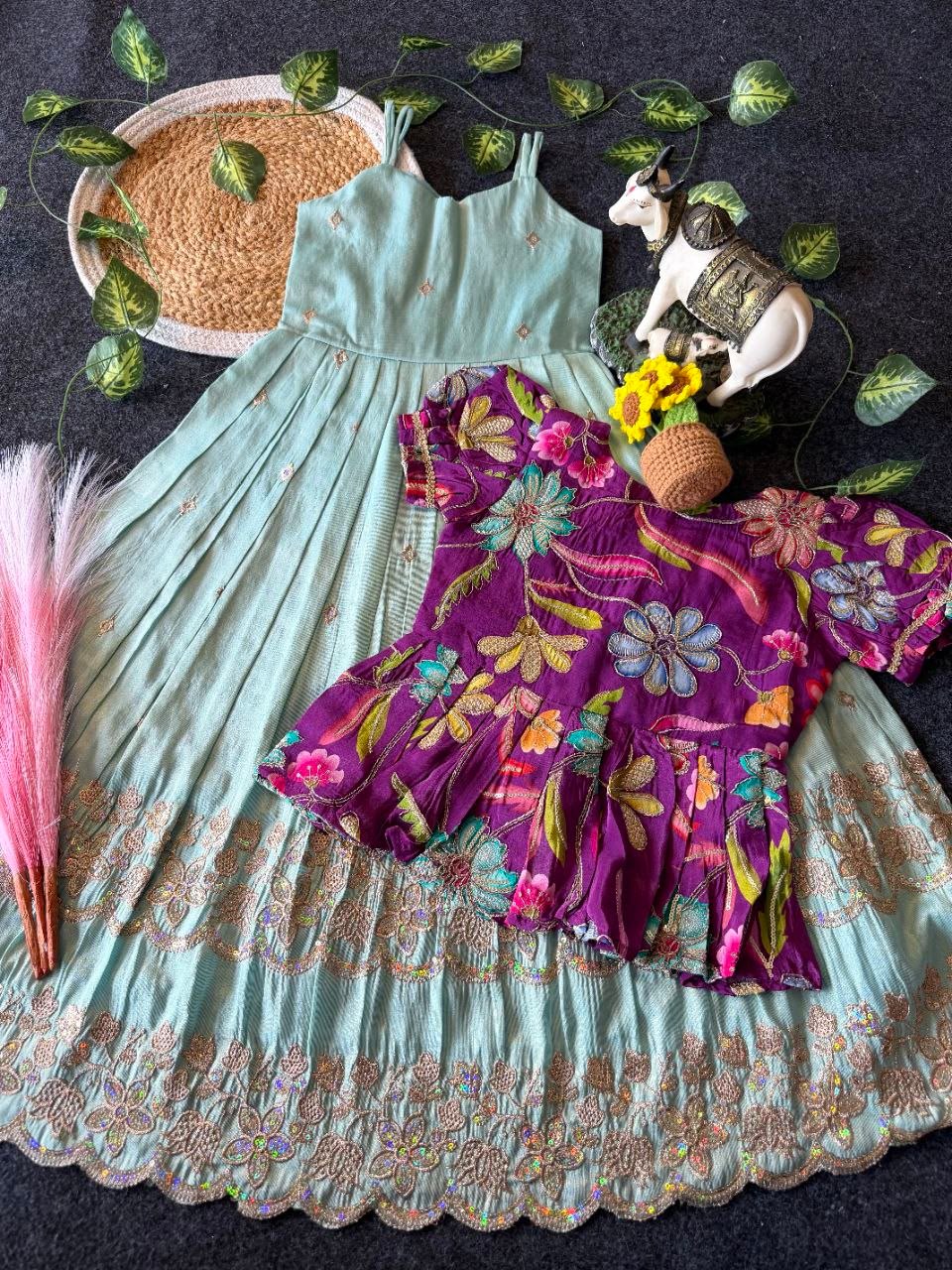Gown Set with Coat
