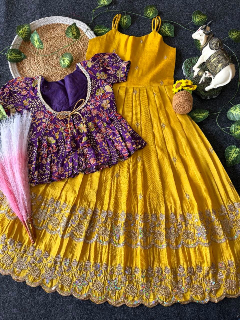 Gown Set with Coat