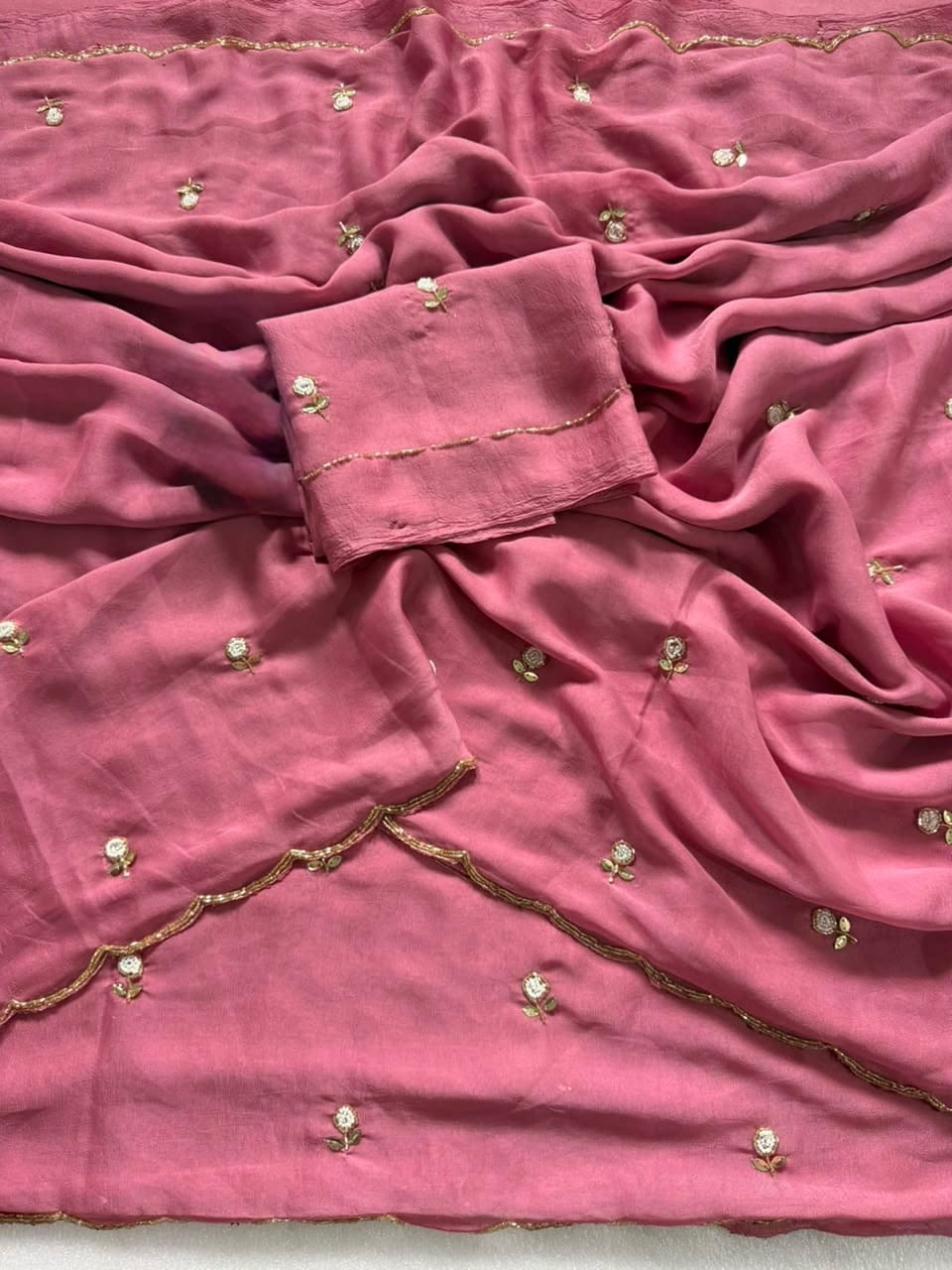 Rangoli crush silk