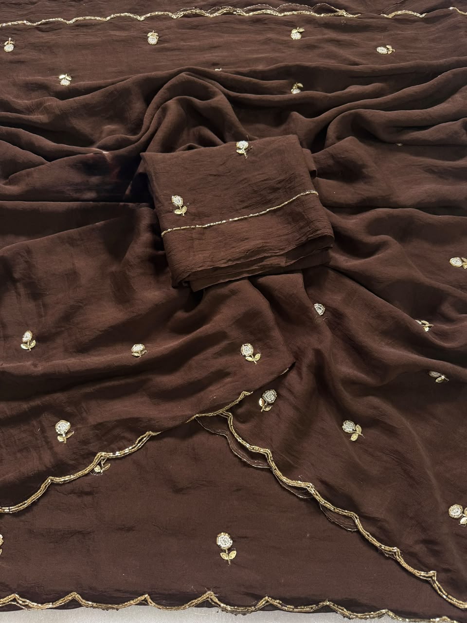 Rangoli crush silk