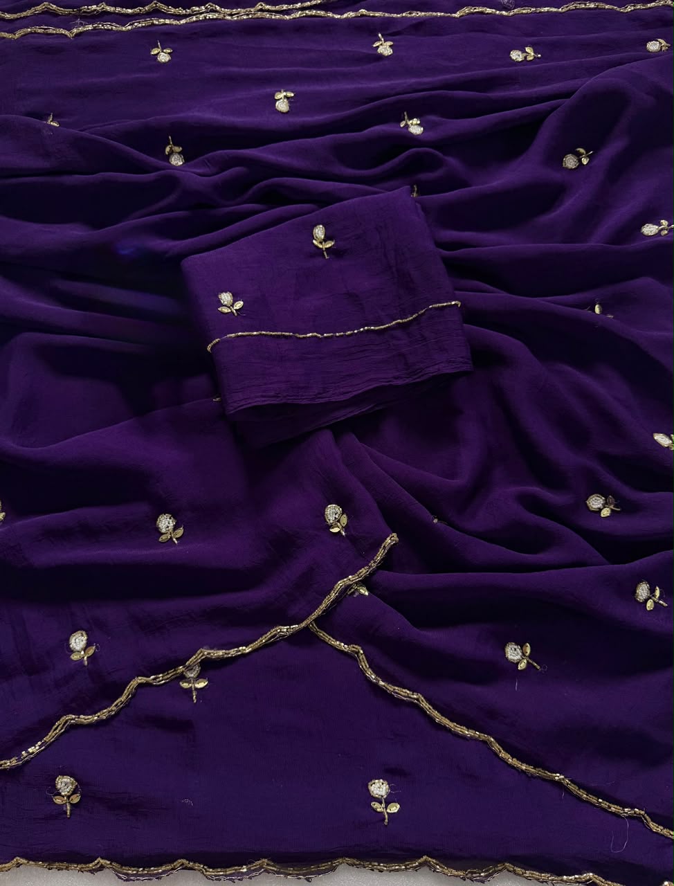 Rangoli crush silk