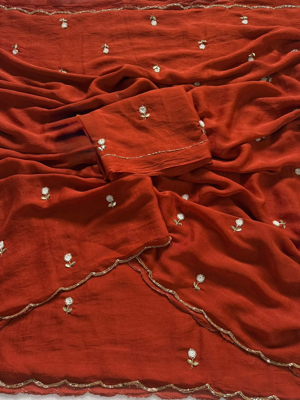 Rangoli crush silk