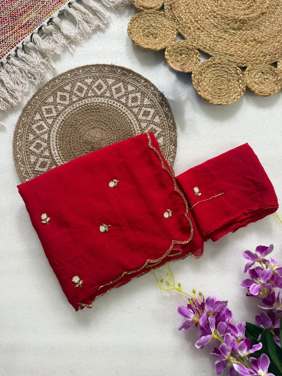 Rangoli crush silk