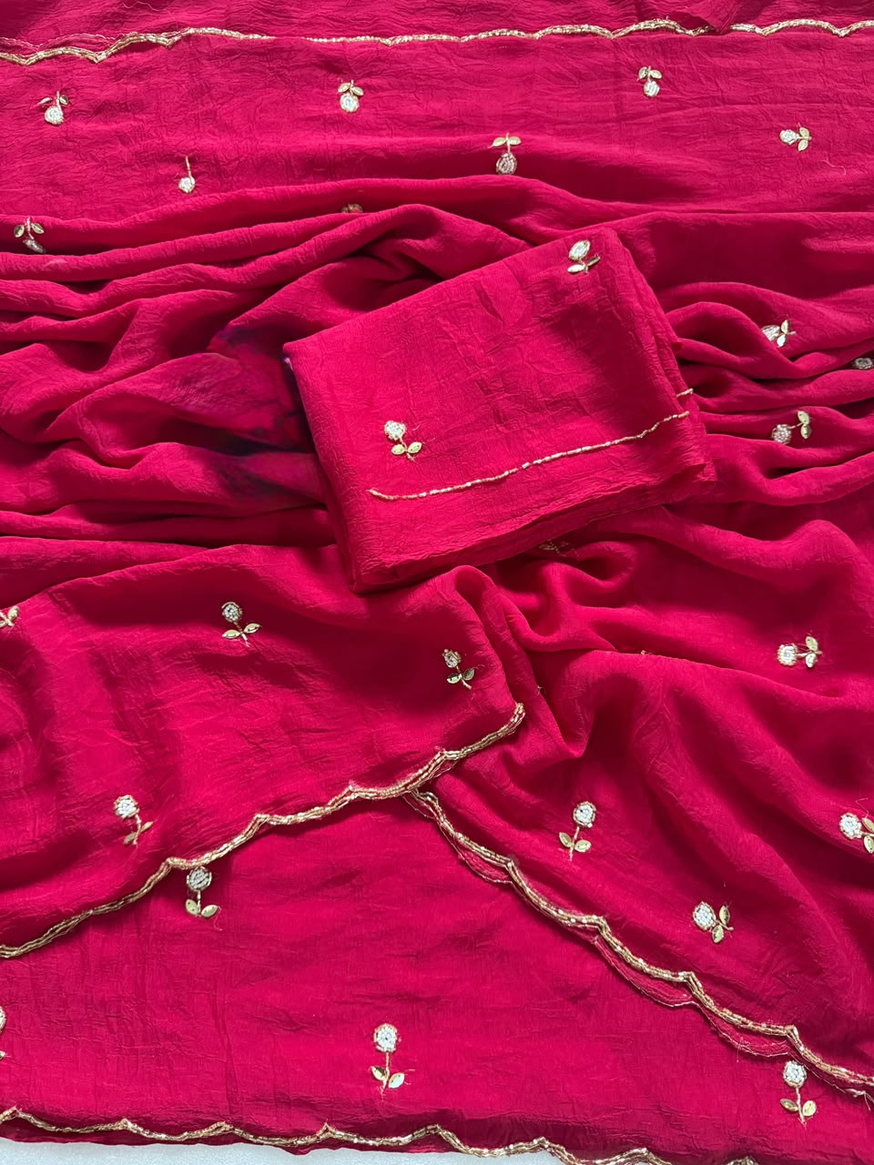 Rangoli crush silk