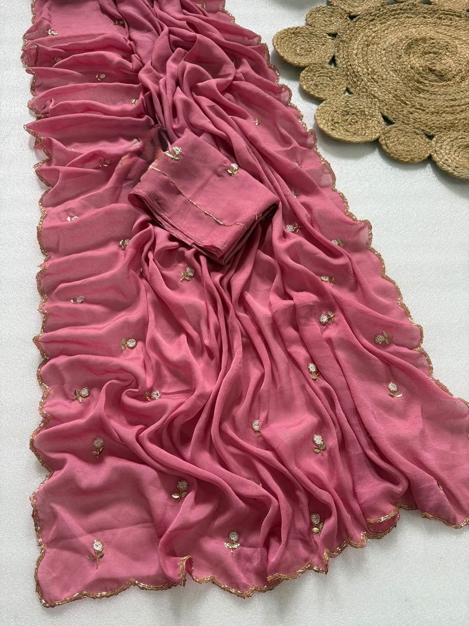 Rangoli crush silk