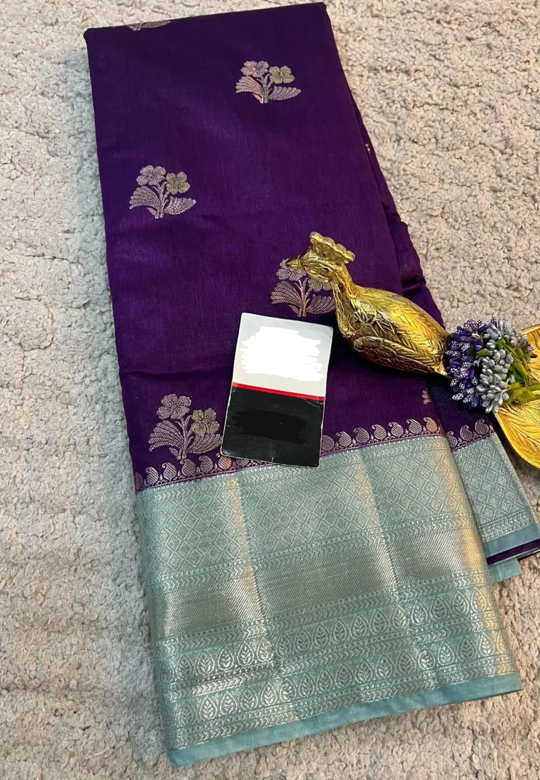 BANARASI SEMI KATAN SIK DYED SAREES*