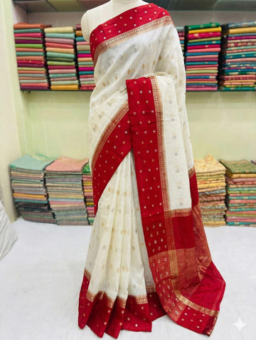 Warm silk dyed sarees