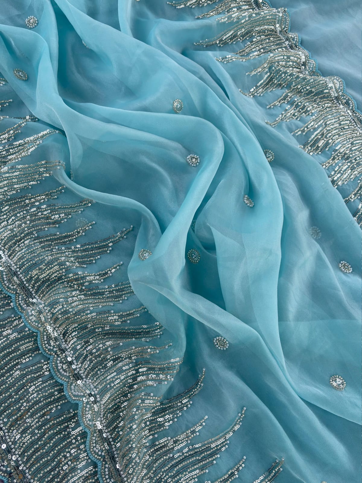Tissue sarees