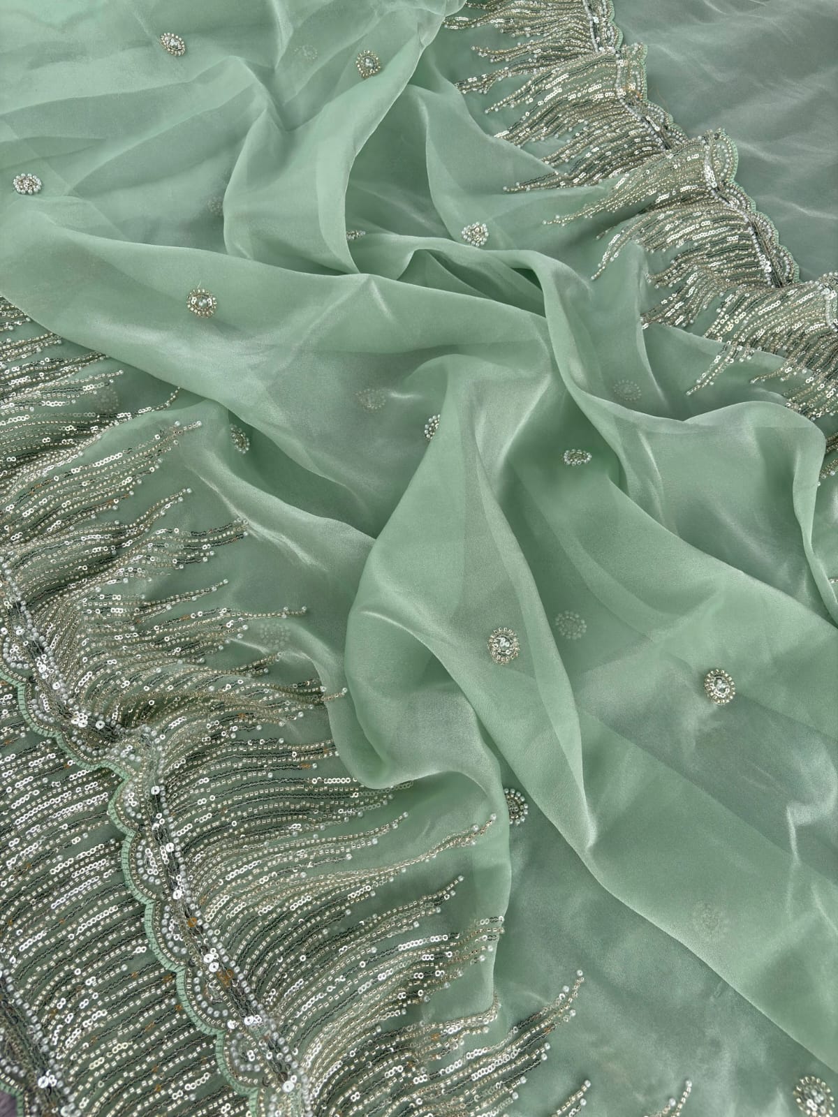 Tissue sarees