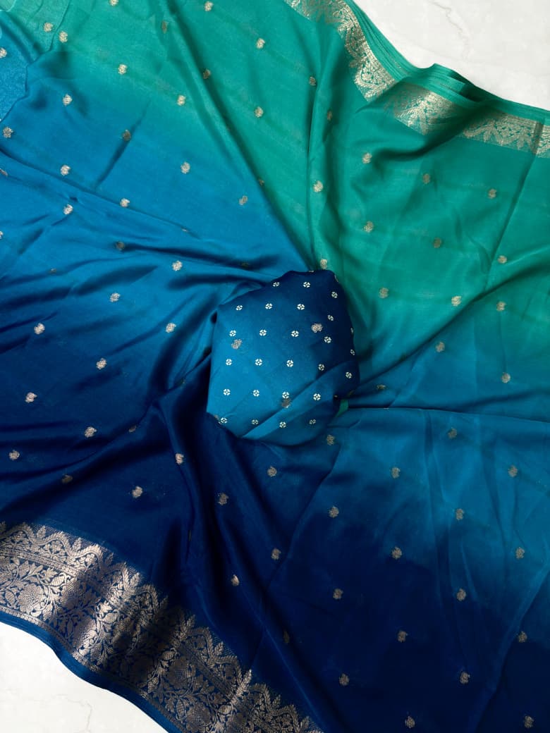 Crepe silk sarees