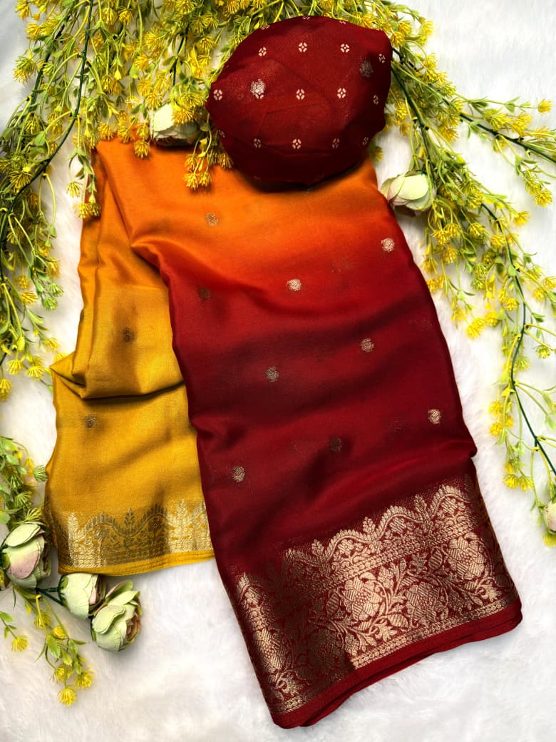 Crepe silk sarees