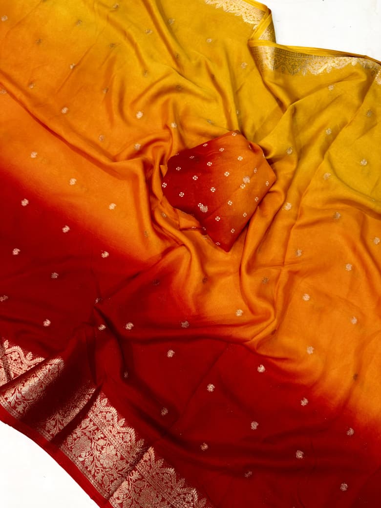 Crepe silk sarees
