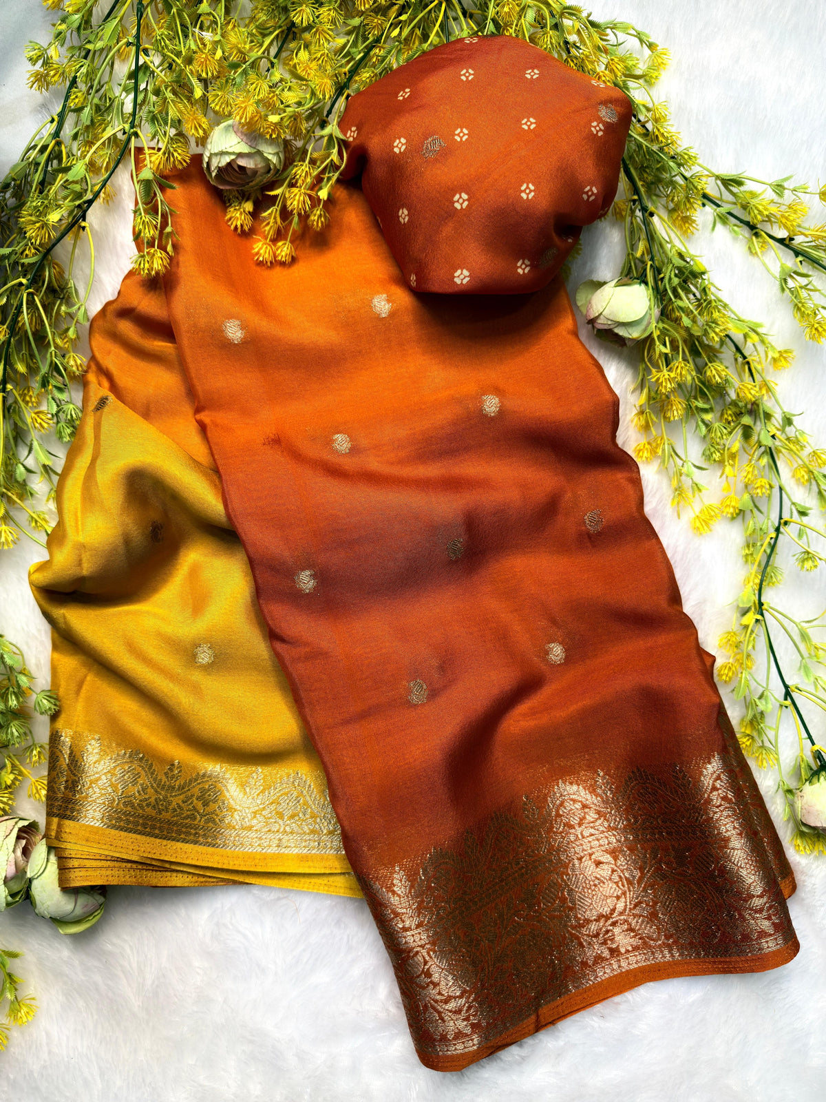 Crepe silk sarees