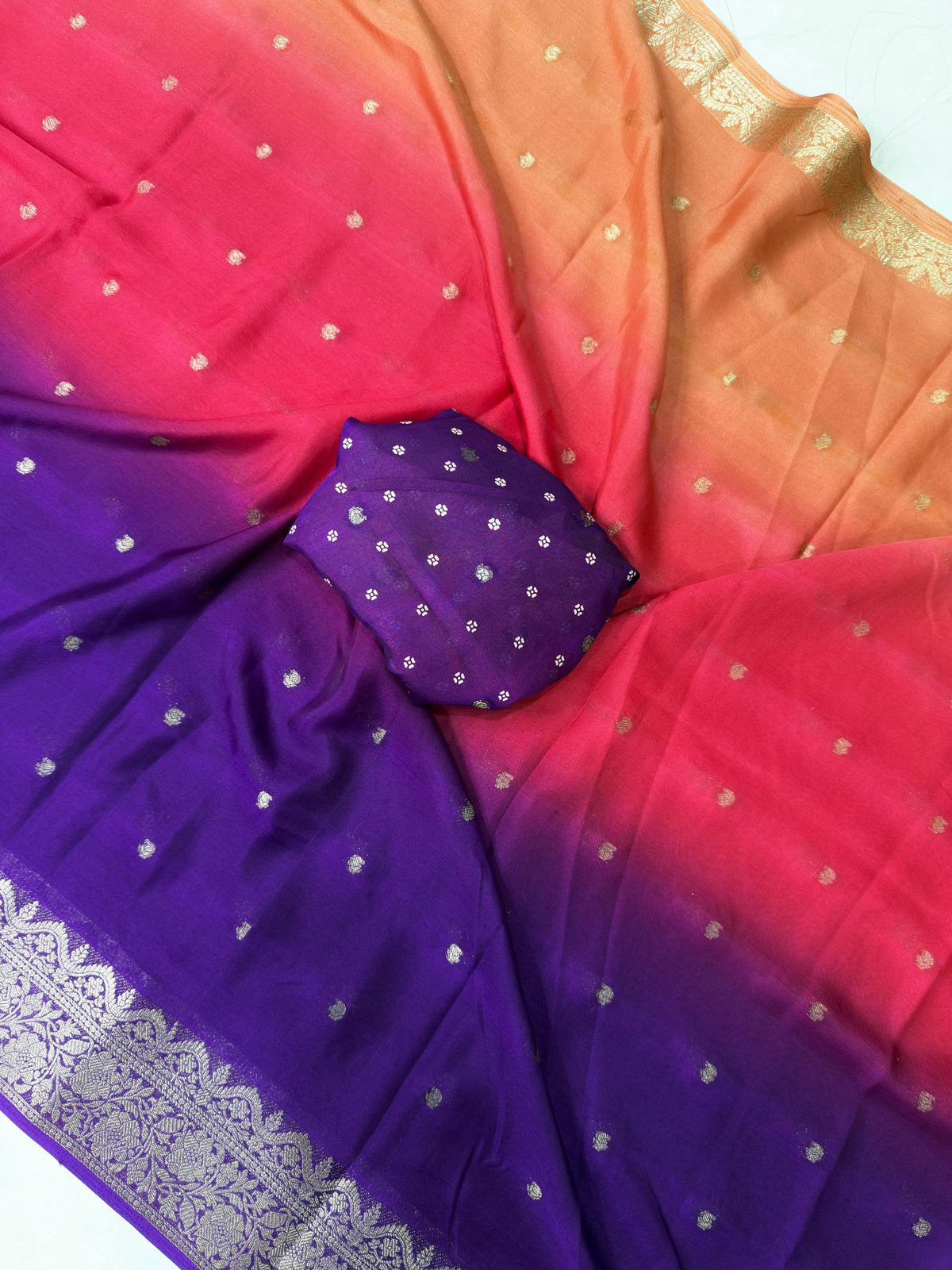 Crepe silk sarees