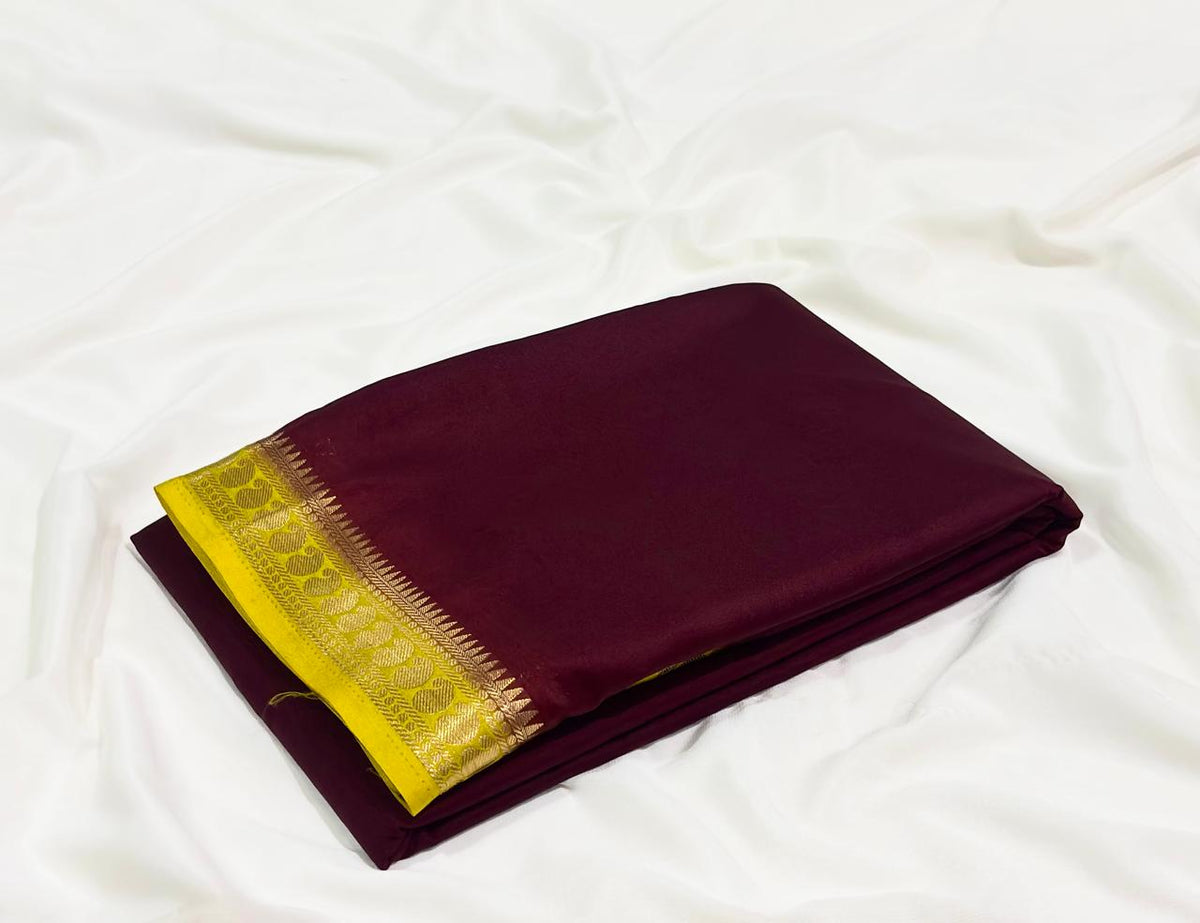 Premium Mysore crepe silk saree