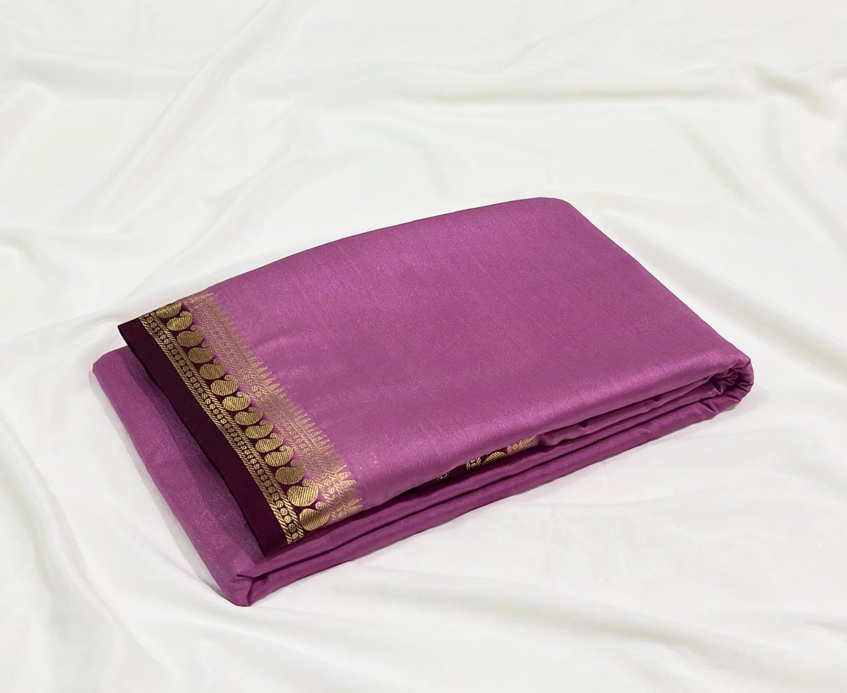 Premium Mysore crepe silk saree
