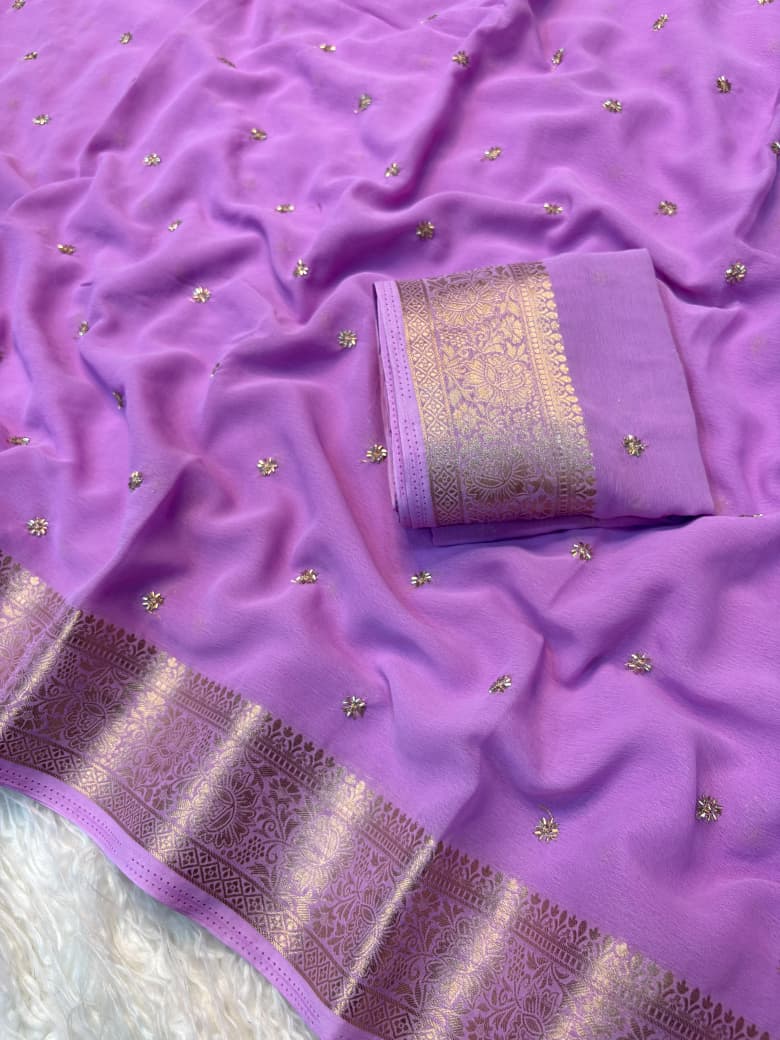 Soft jacquard weaving border
