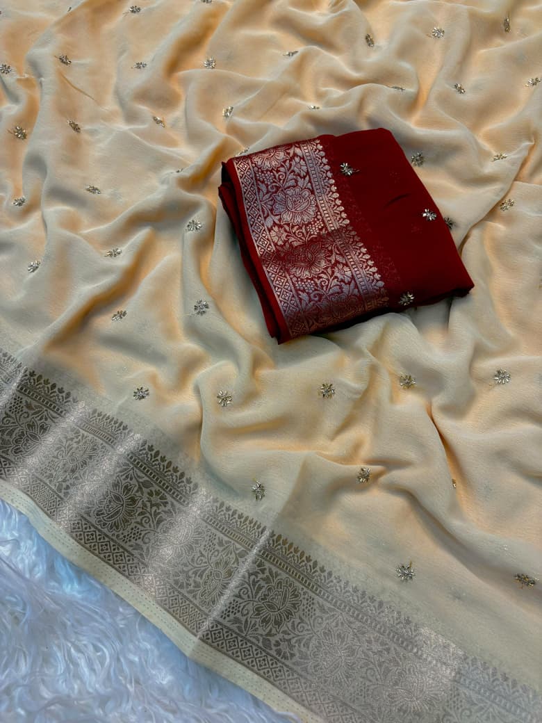 Soft jacquard weaving border