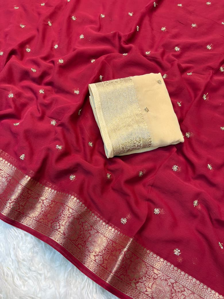 Soft jacquard weaving border