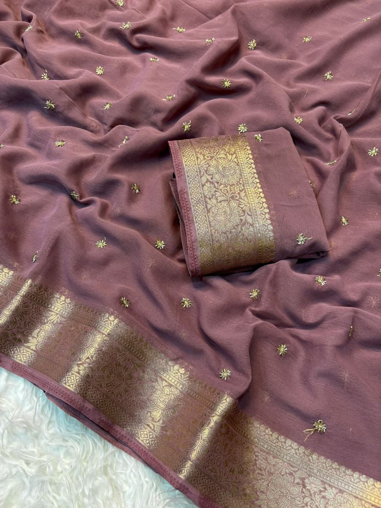 Soft jacquard weaving border