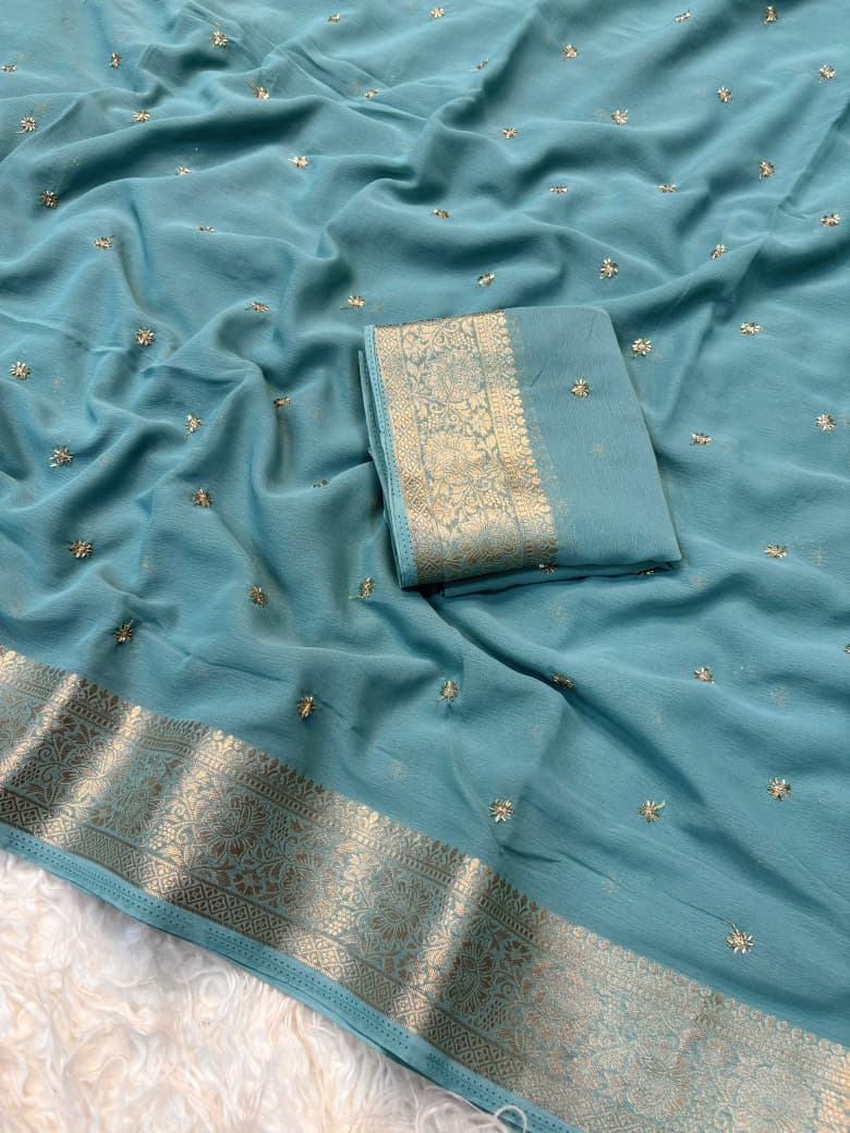 Soft jacquard weaving border