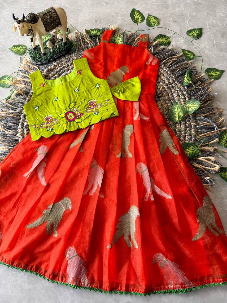 Kids gown with coat