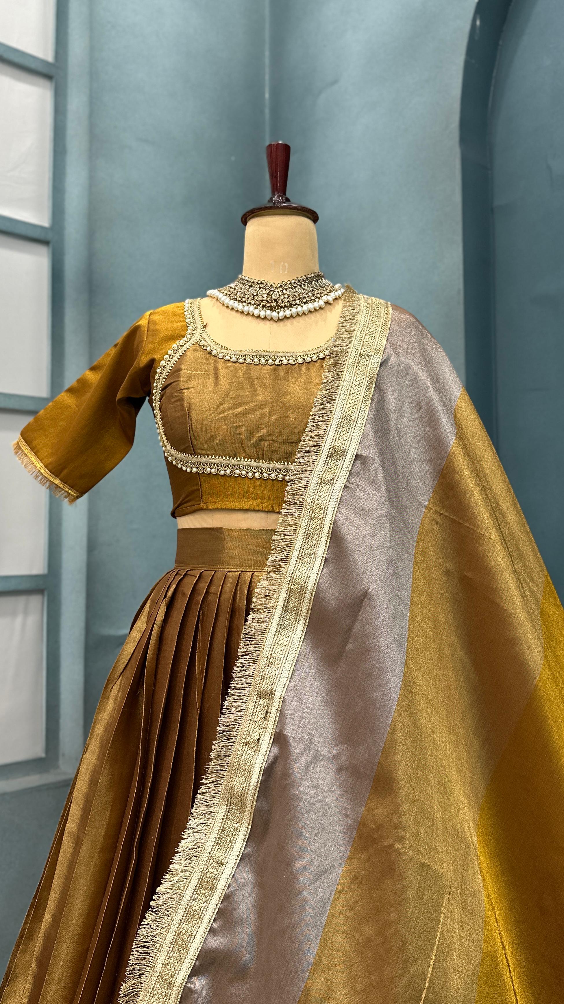 VISCOUS TISSUE SILK LEHENGA