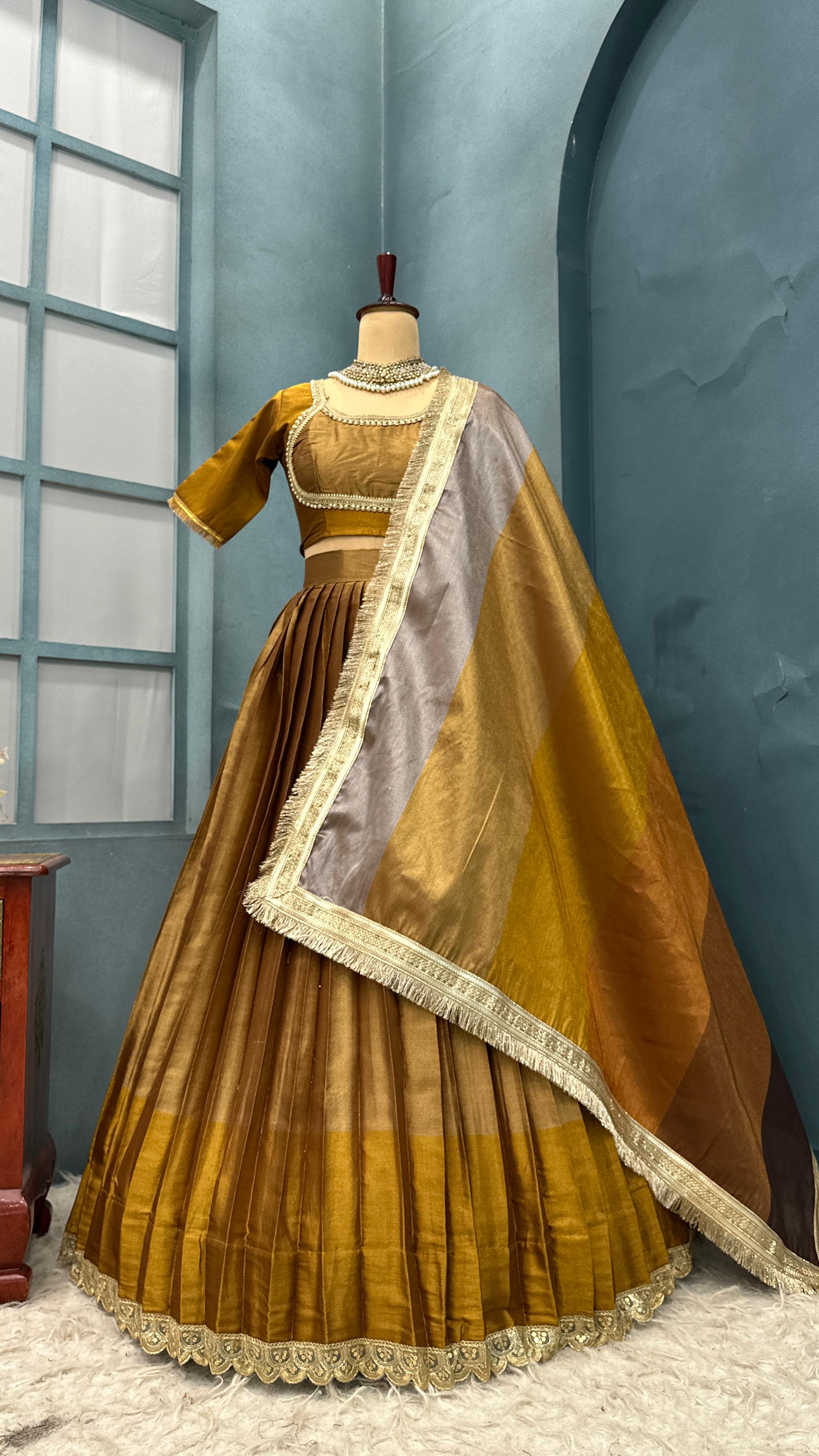 VISCOUS TISSUE SILK LEHENGA