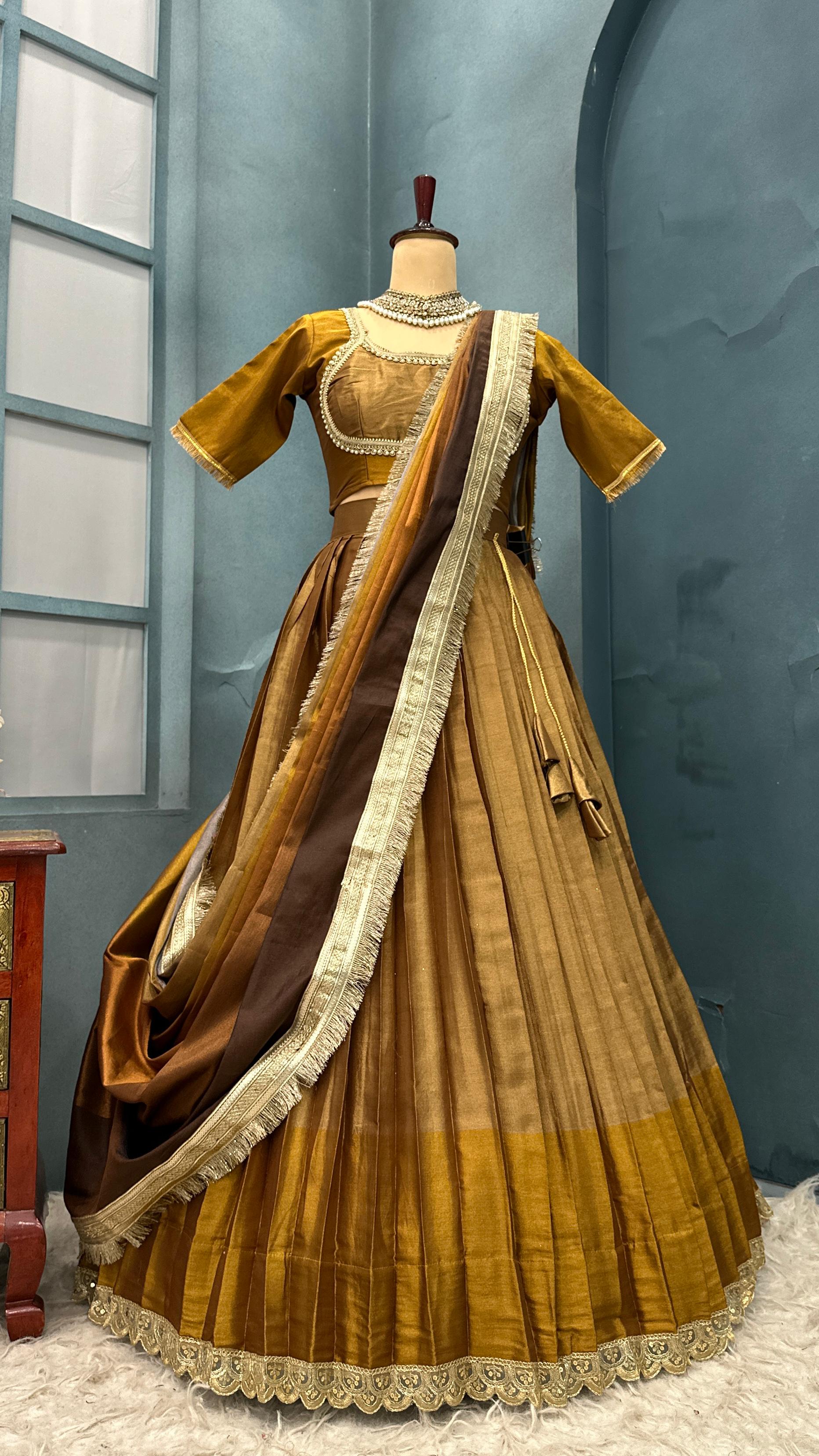 VISCOUS TISSUE SILK LEHENGA