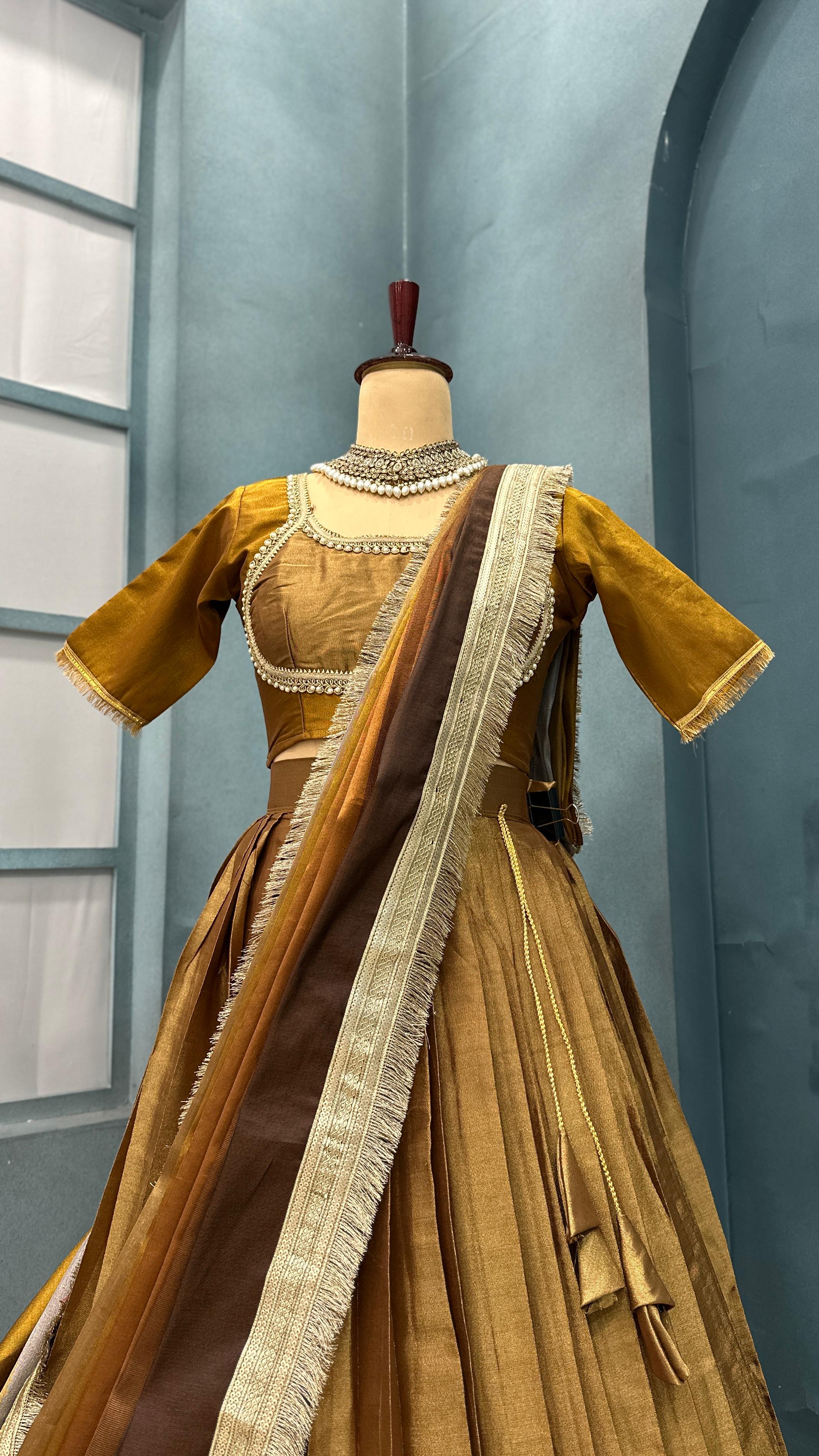 VISCOUS TISSUE SILK LEHENGA