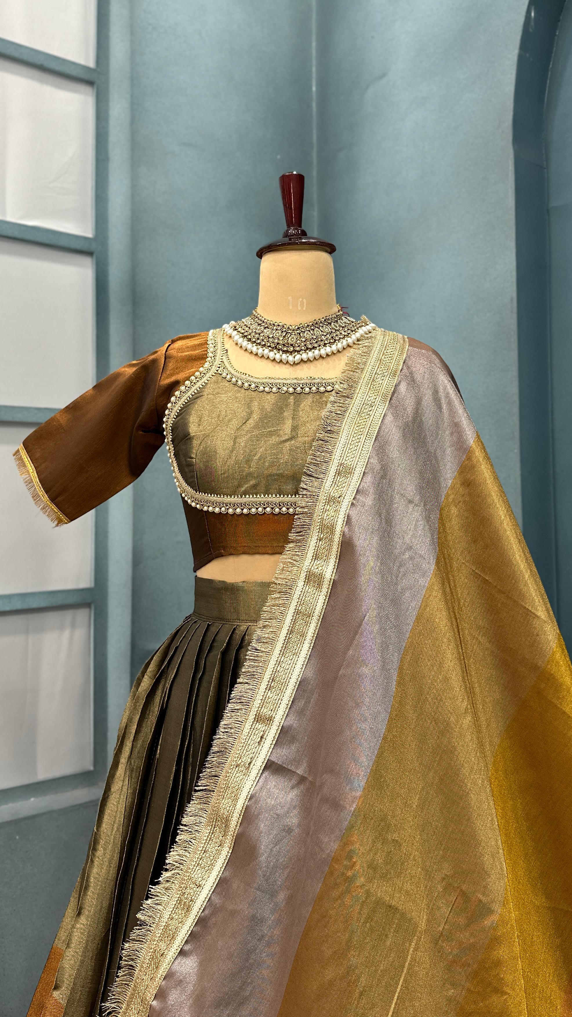 VISCOUS TISSUE SILK LEHENGA