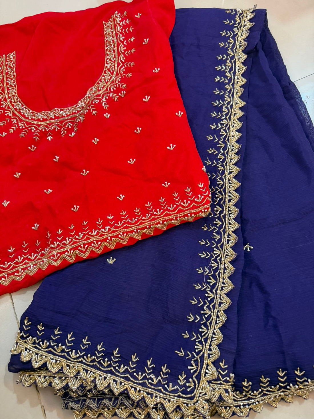 CHINON  HANDWORK SAREES