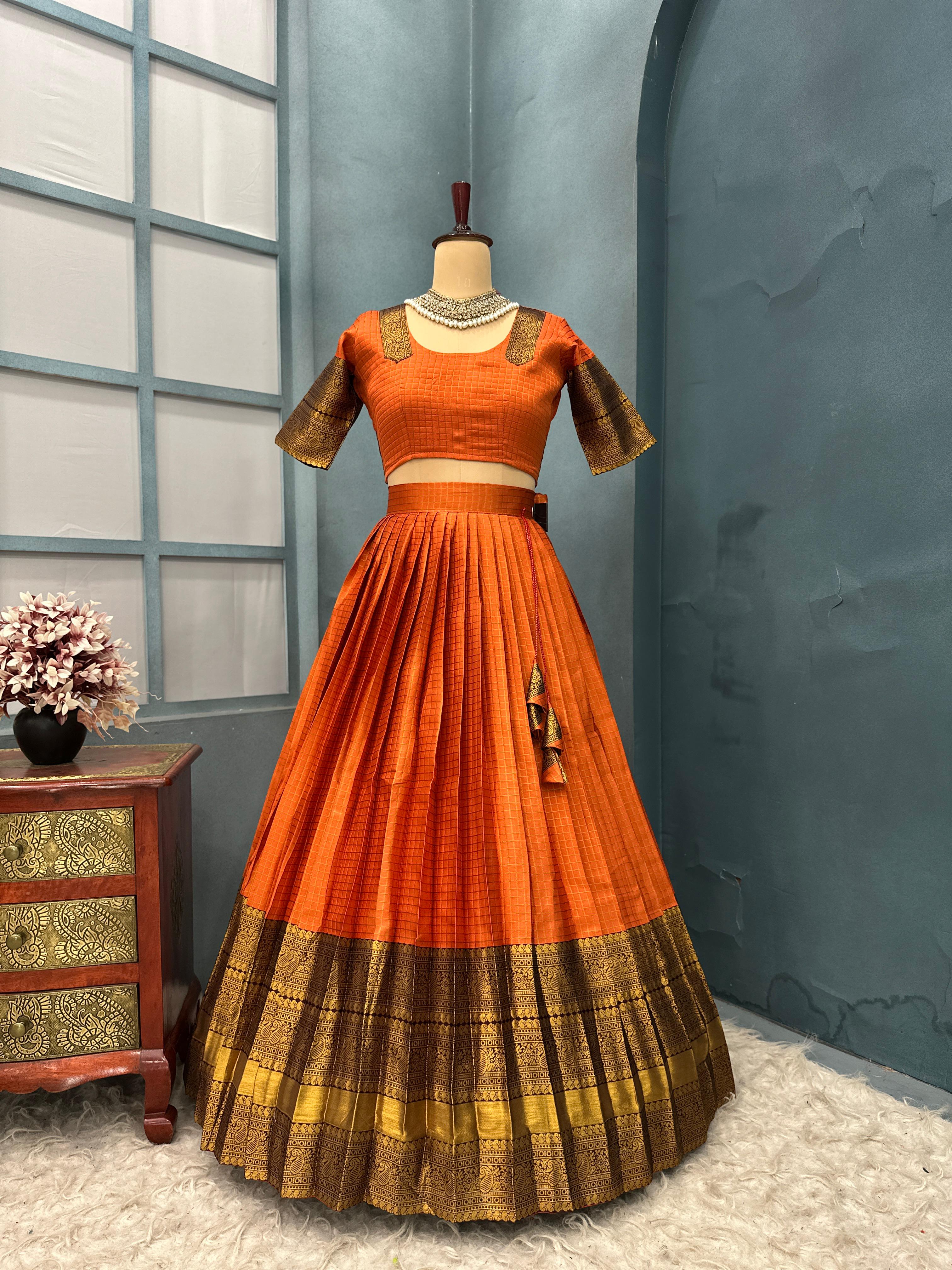 GADWAL KANCHI PATTU LEHENGA