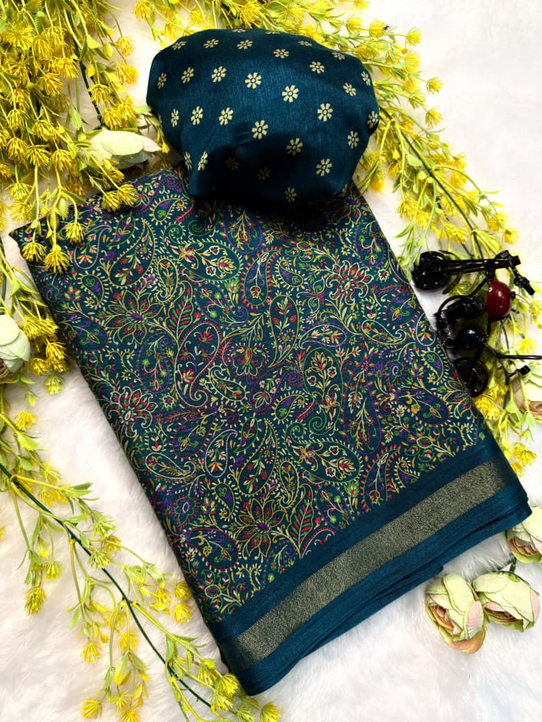 Soft Kashmiri cotton silk sarees