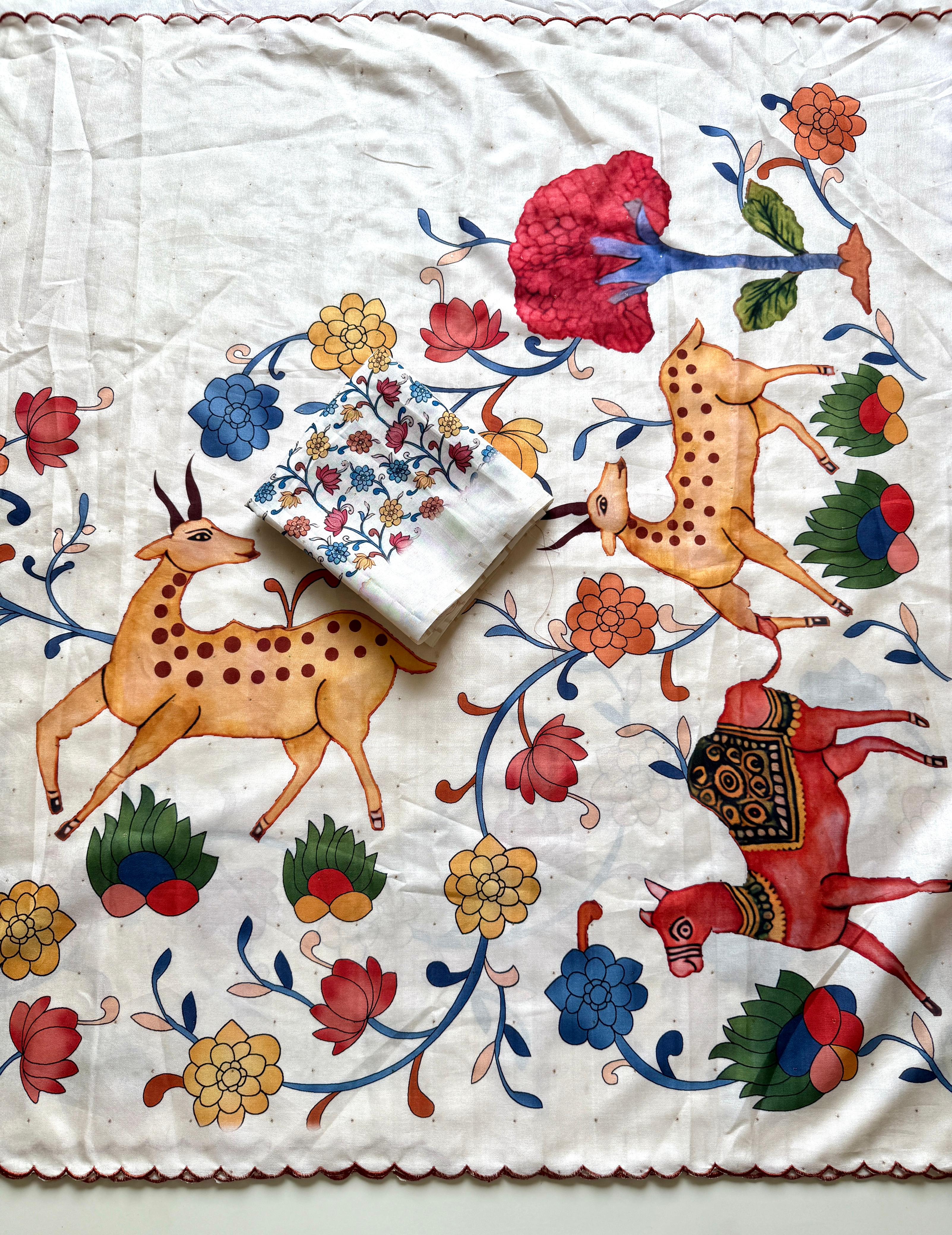 tusser silk saree