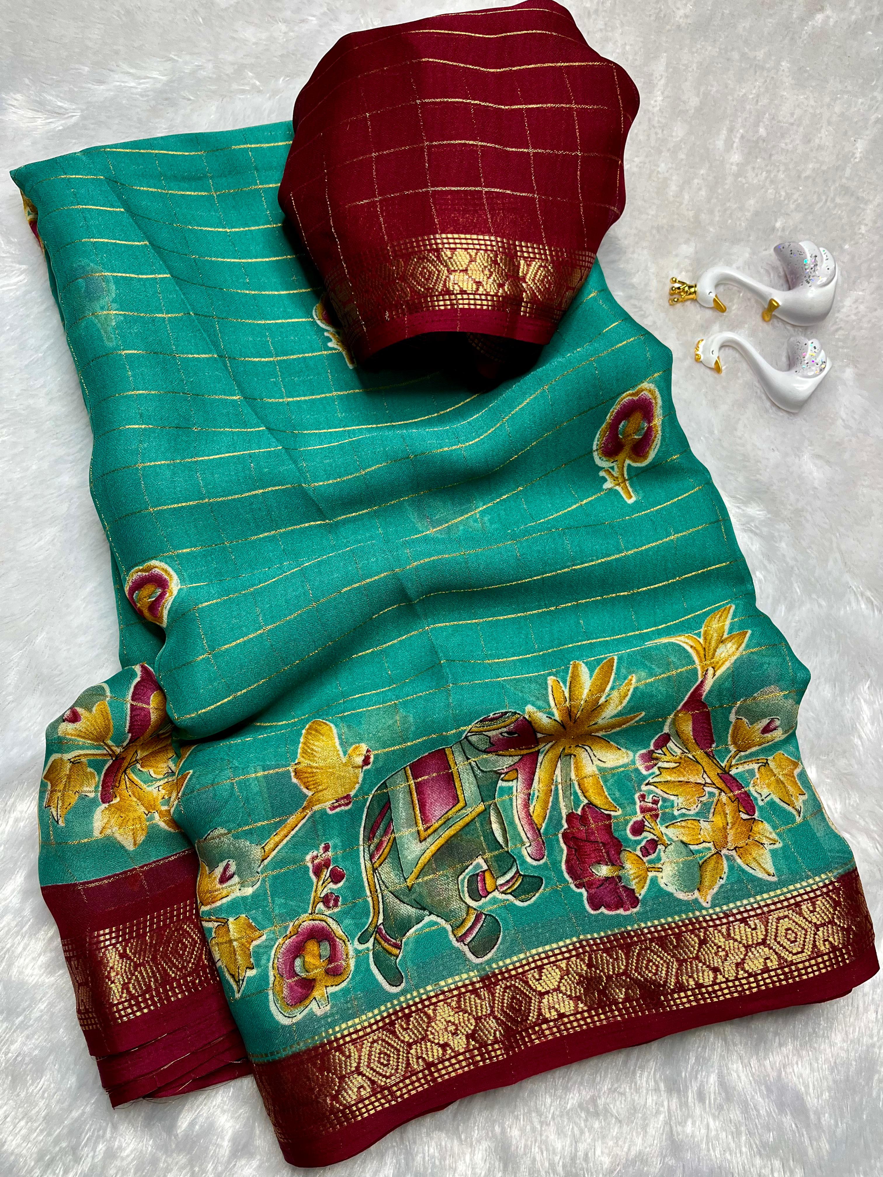 crape silk saree
