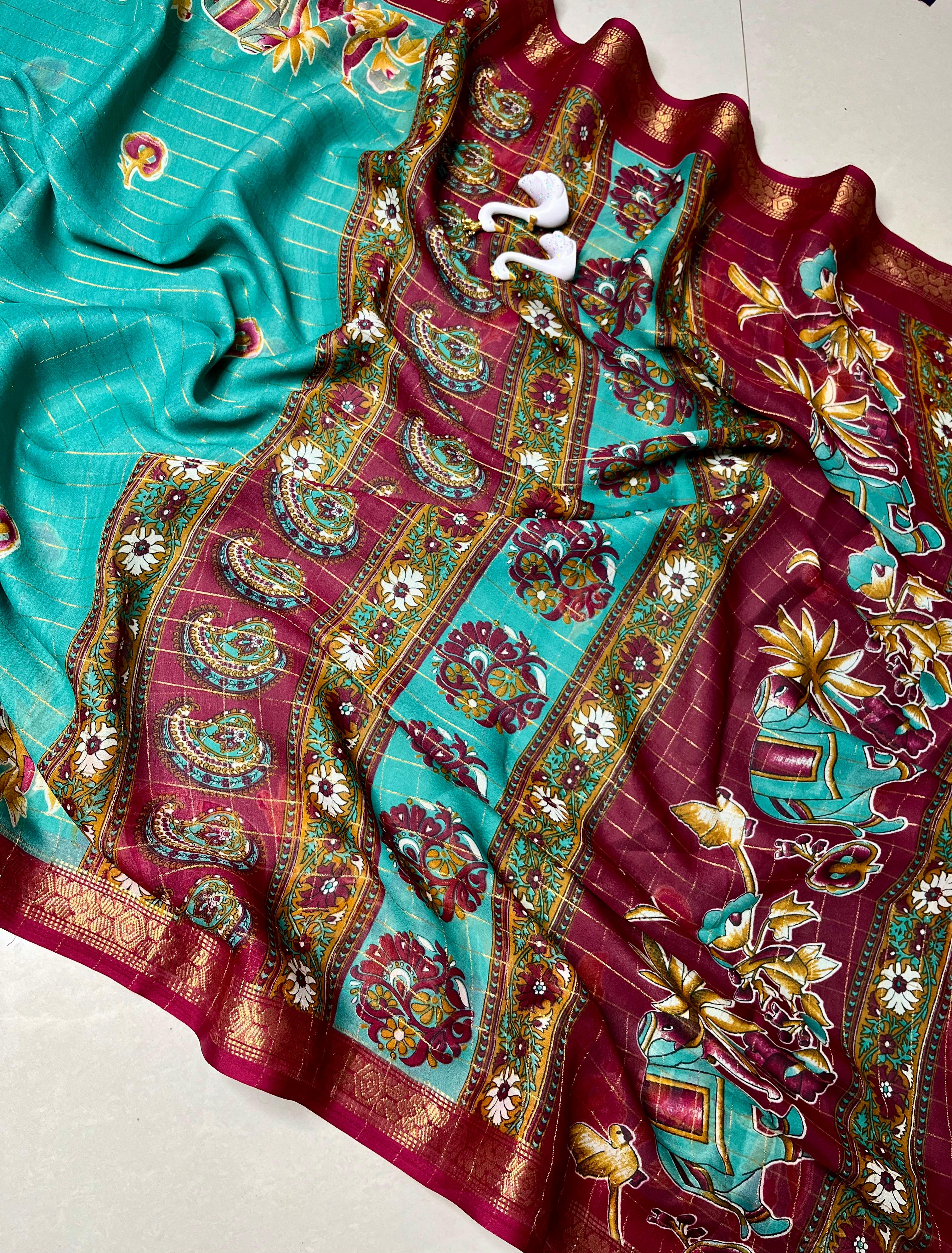 crape silk saree