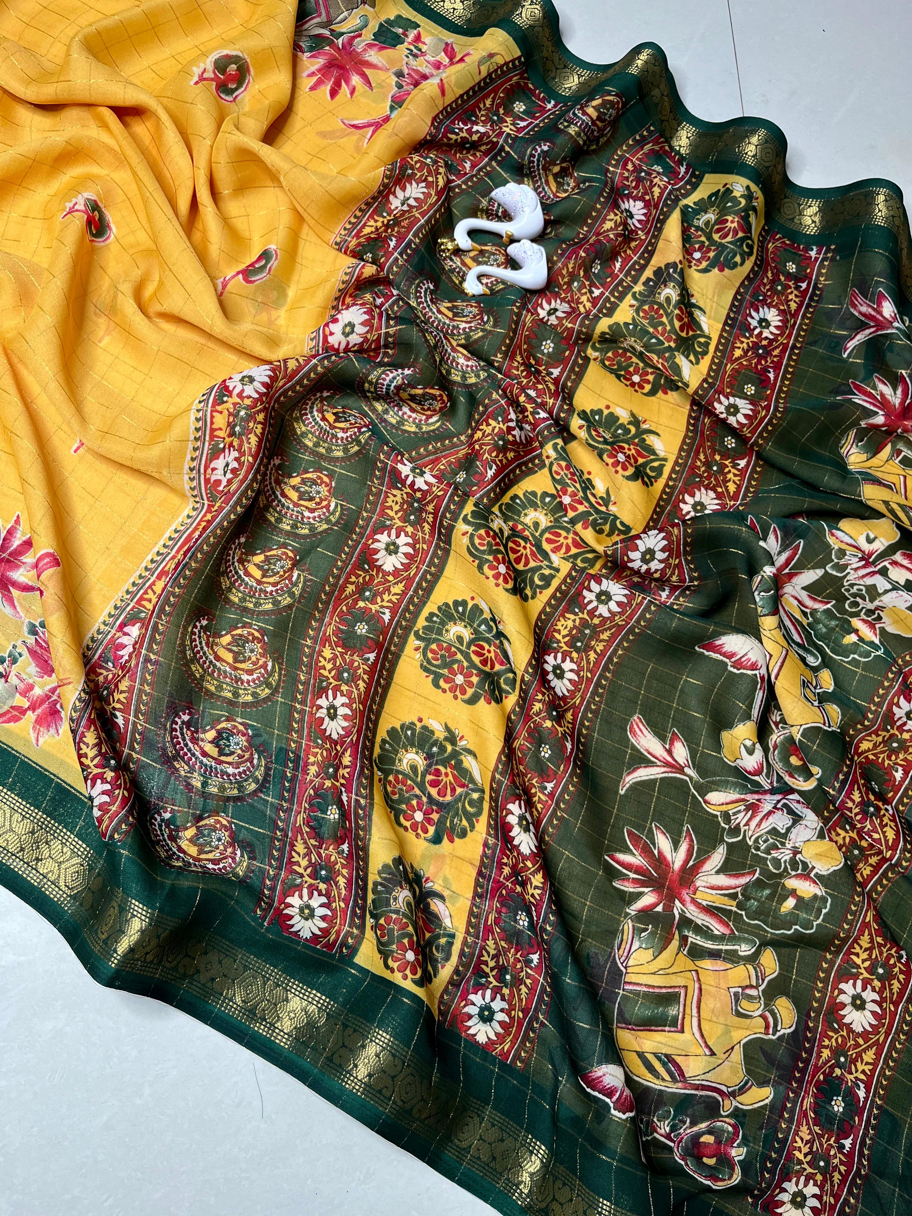 crape silk saree
