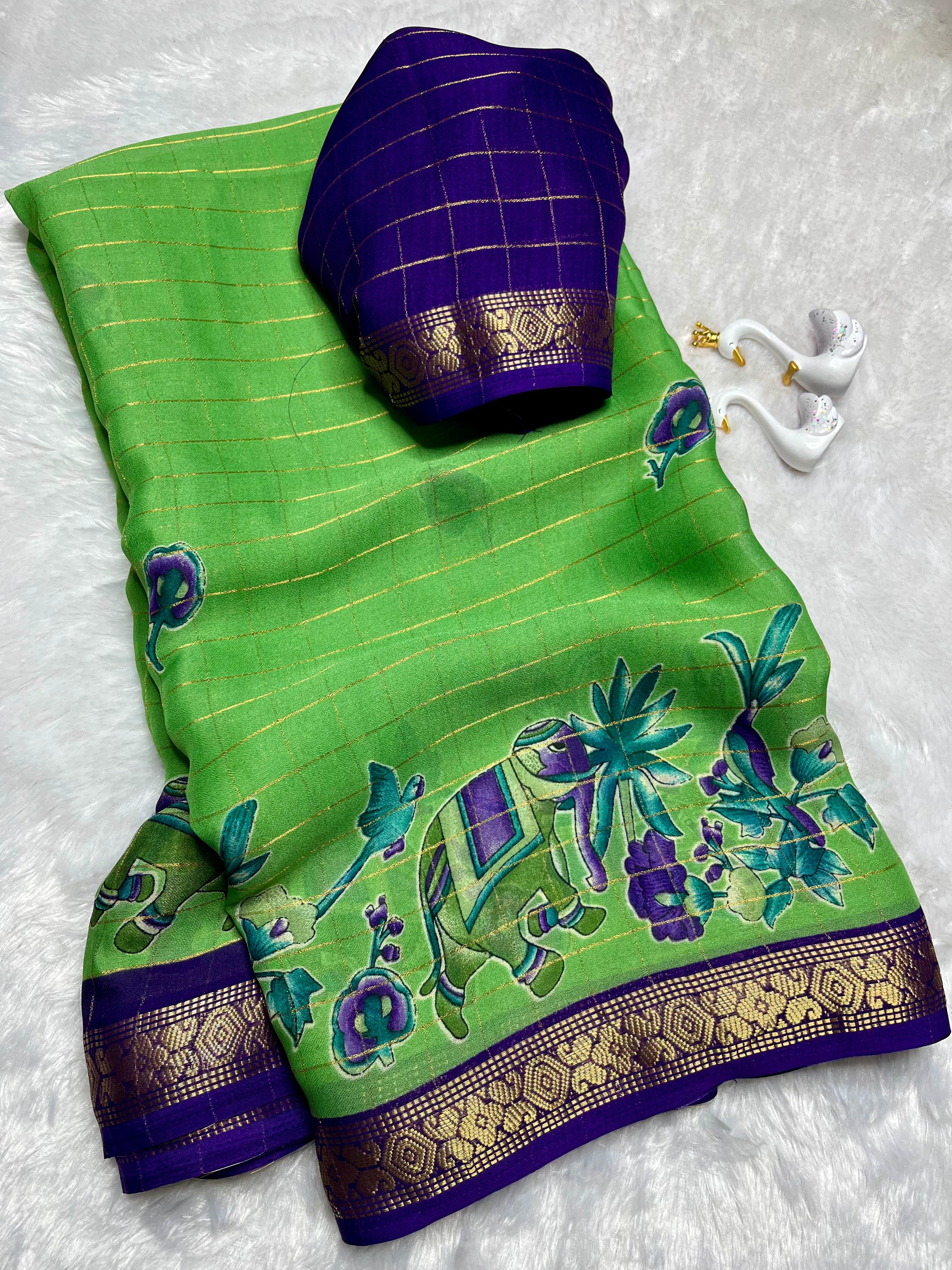crape silk saree