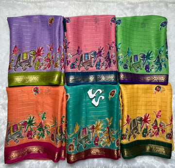 crape silk saree