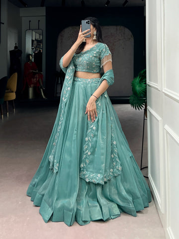 SEMI STITCHED LEHANGA