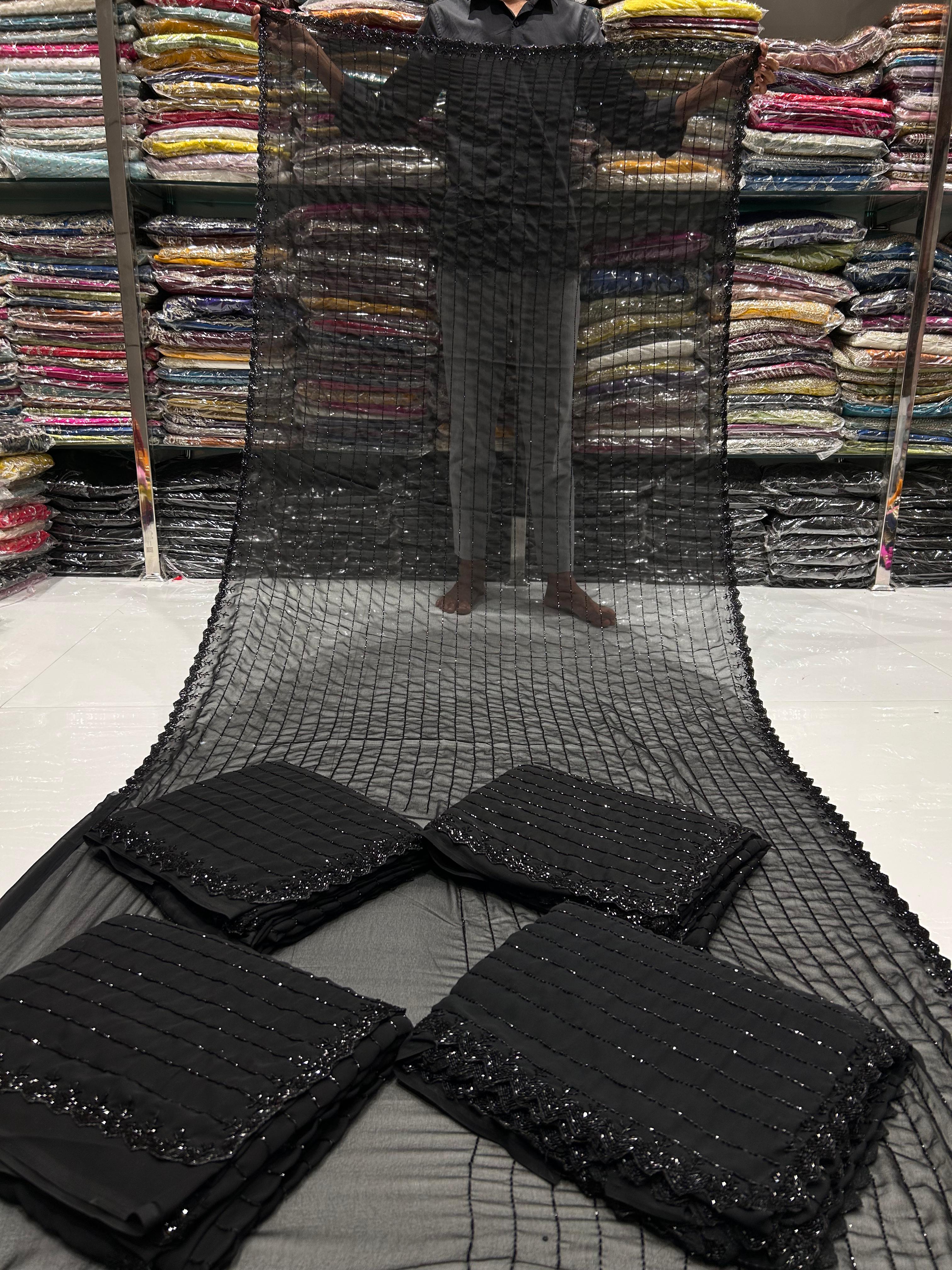 BLACK SAREES