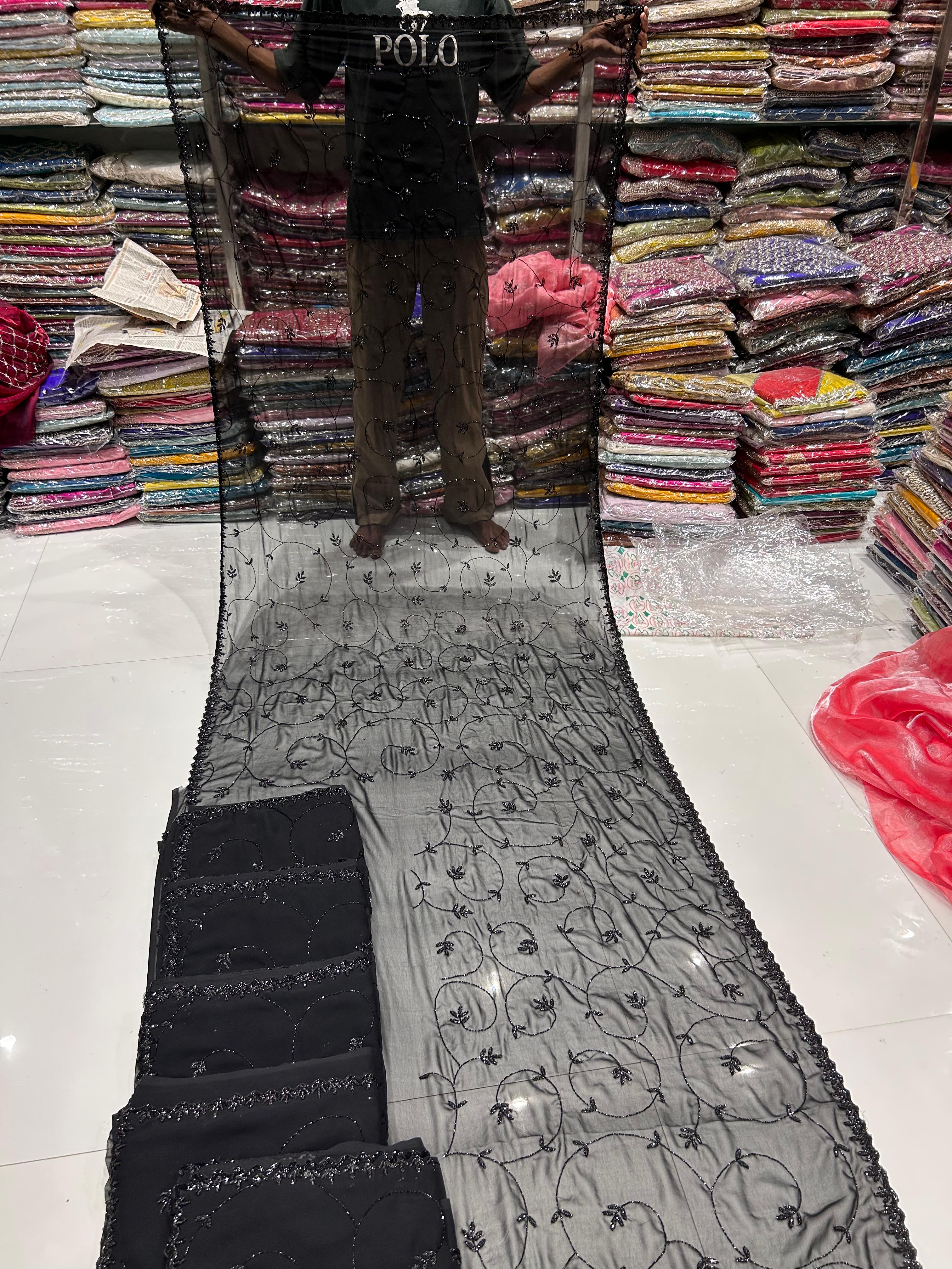 BLACK SAREES