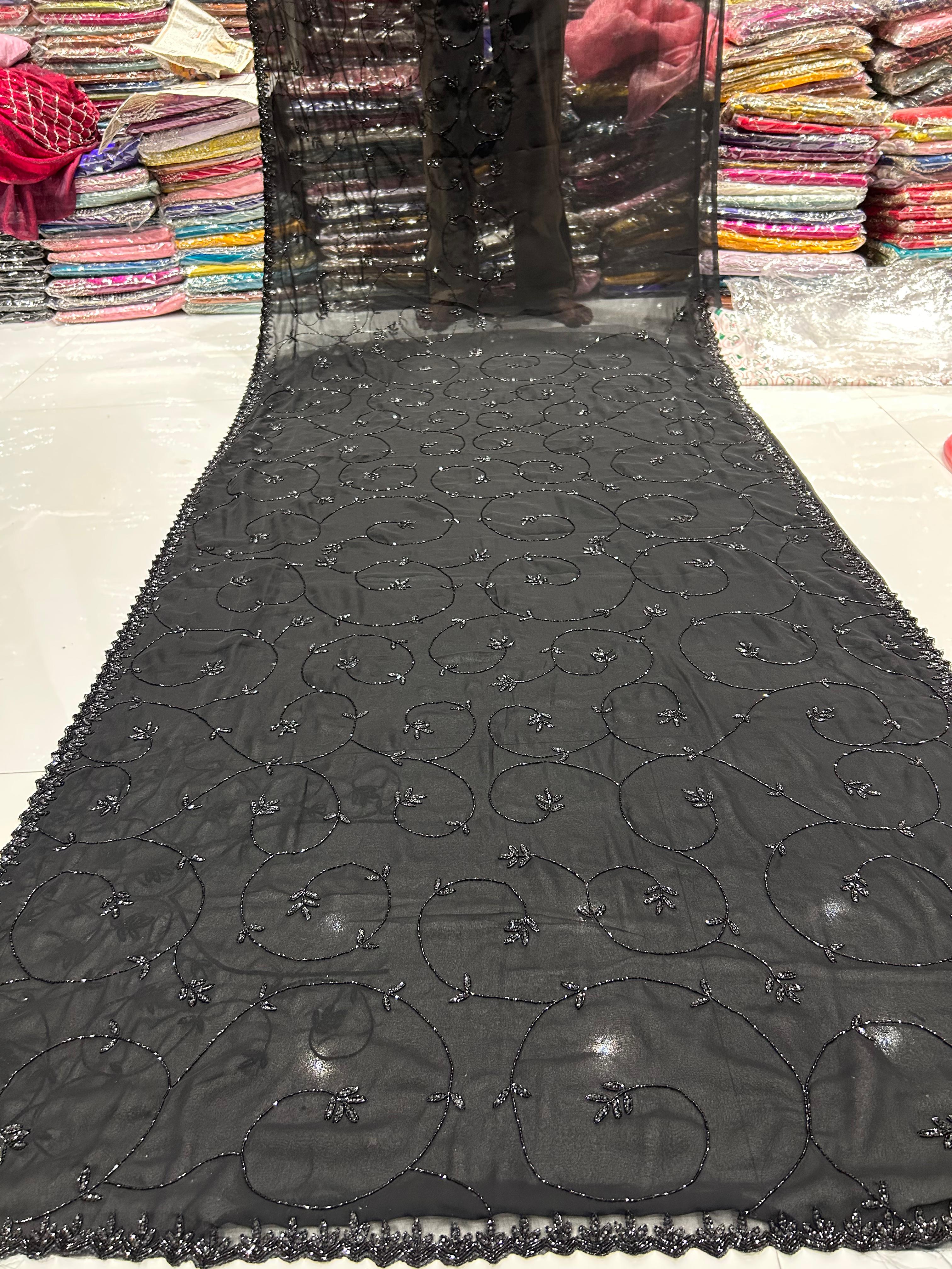 BLACK SAREES
