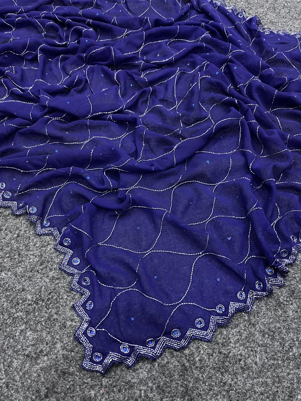 HANDWORK GEORGETTE SAREES