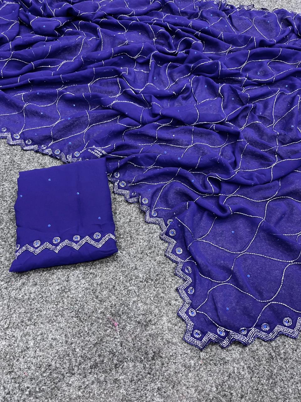HANDWORK GEORGETTE SAREES