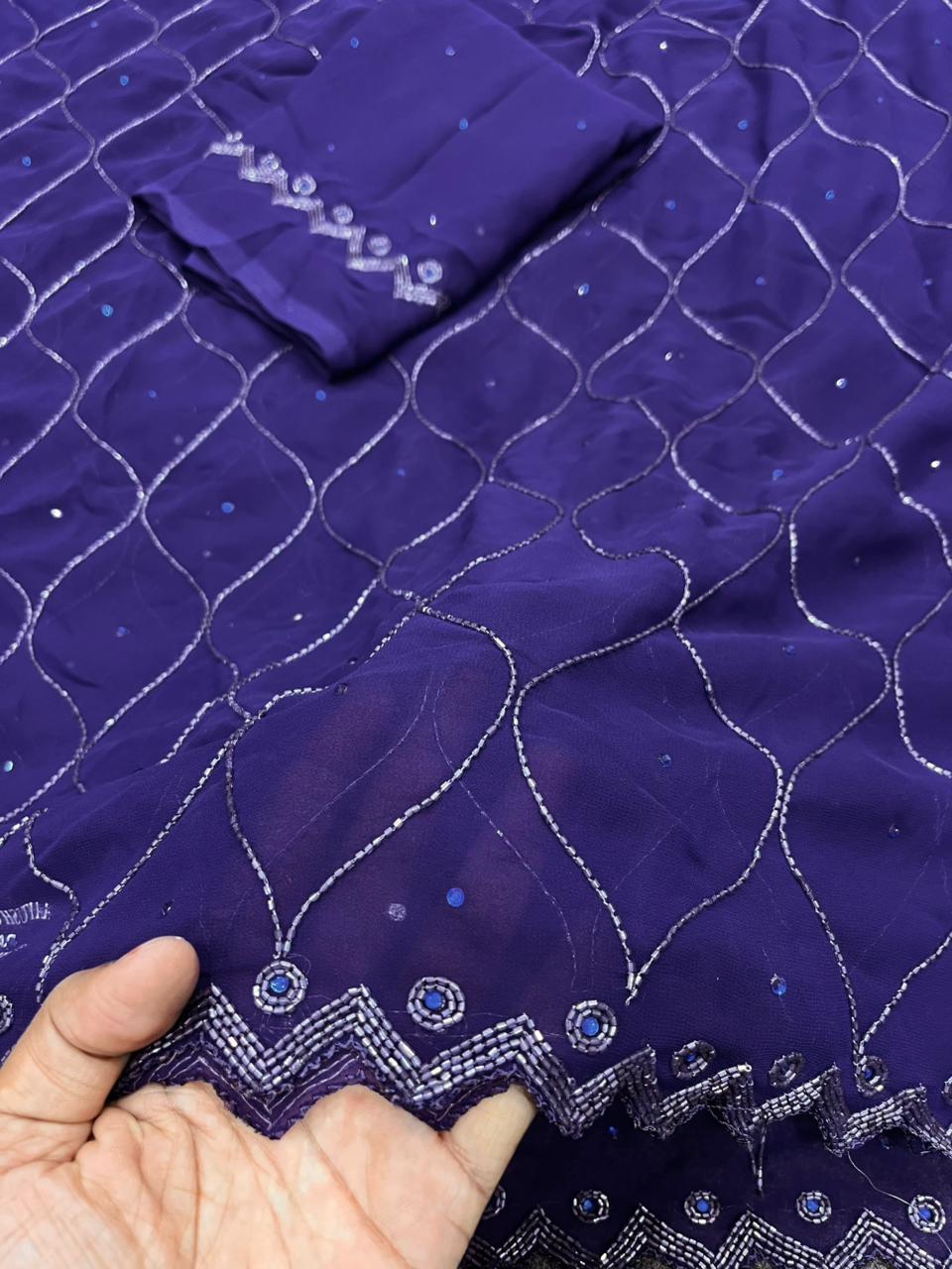HANDWORK GEORGETTE SAREES