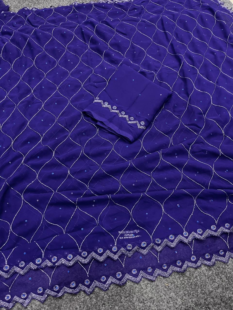 HANDWORK GEORGETTE SAREES