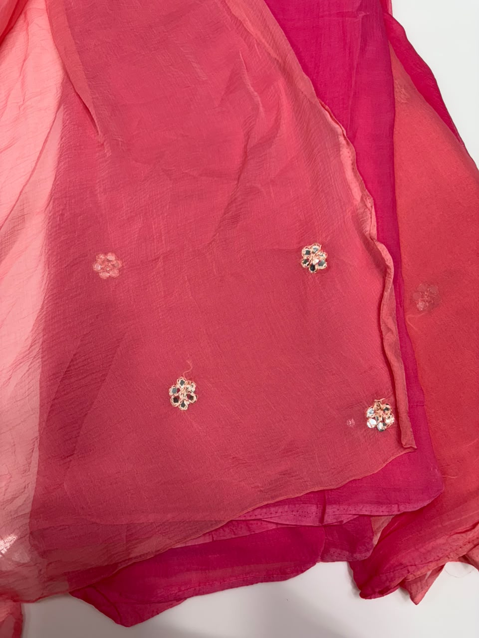 HALF CHIFFON DUAL  SAREES
